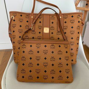 MCM Large Liz Reversible Visetos Shopper Tote
